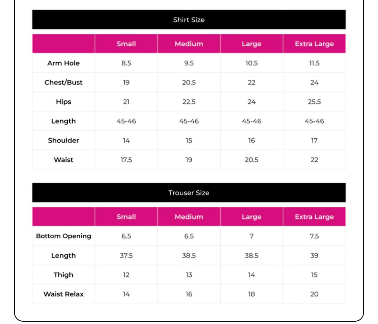Size Guide