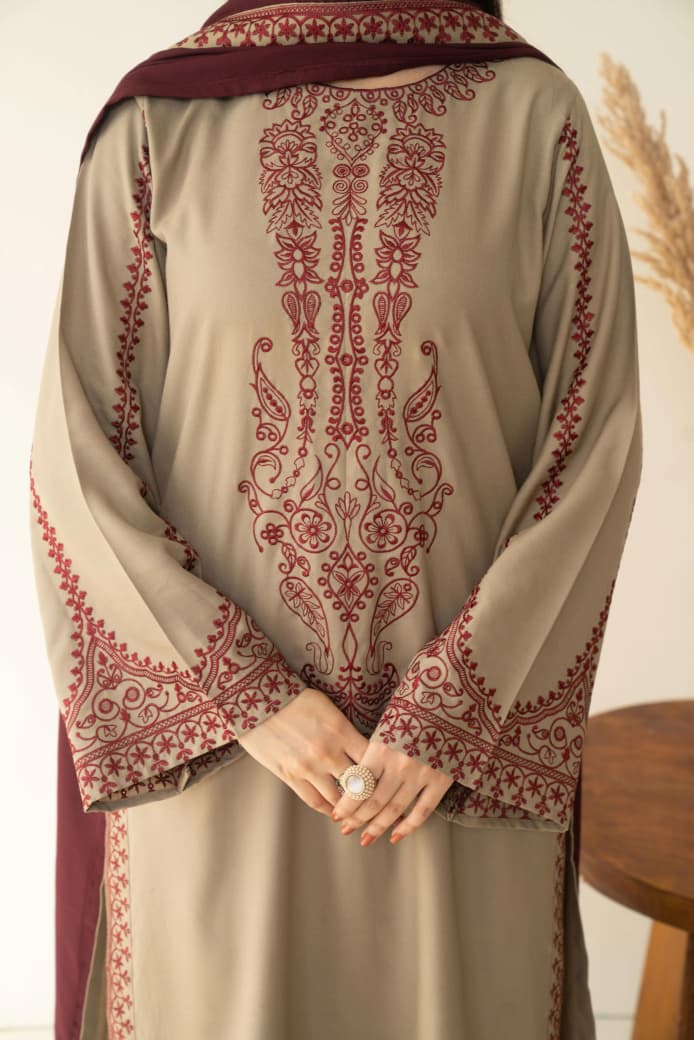 Marina Emb Shawl 3pc